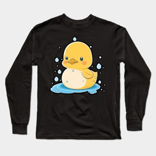 Rubber Duck And Duckling Men Women Kids Long Sleeve T-Shirt